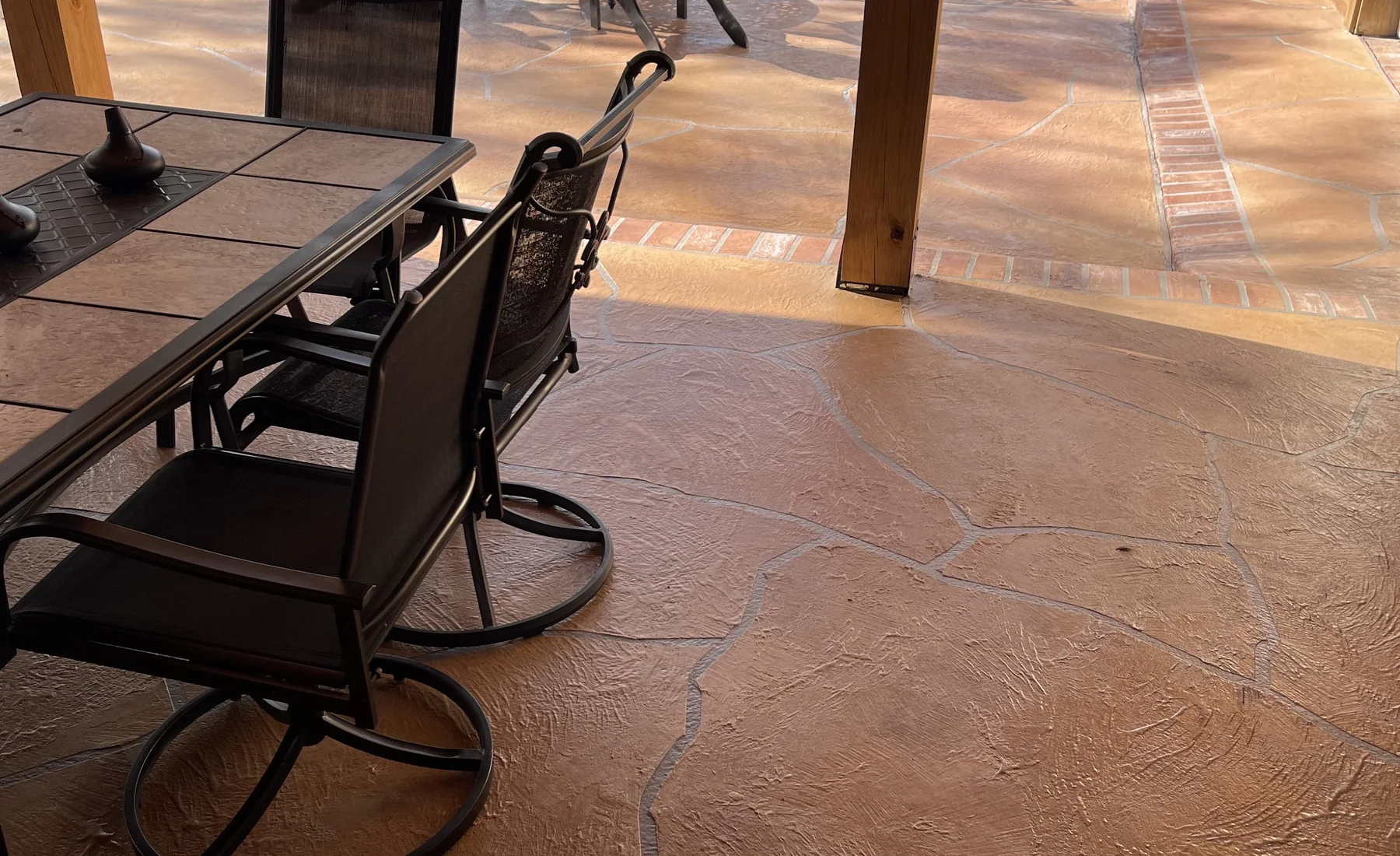 Decorative concrete resurfacing project by Decorative Concrete of South Louisiana.